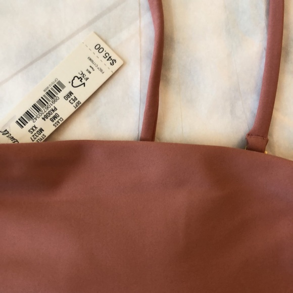 Madewell XXSmall Top Bikini Second Wave Bandeau Removable Straps NWT - Picture 4 of 7